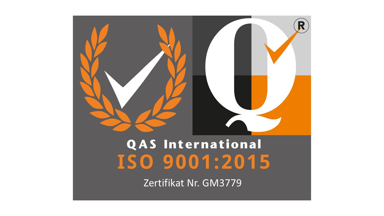 ISO 9001 Zertifizierung QAS GM3779